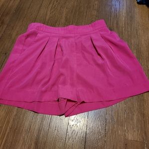 Cute Hot Pink flat front shorts size med